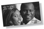 Promotional Save The Date .020 White Vinyl Magnet