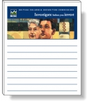 Promotional 50 Sheet Magnetic Note Pads (3.5" X 4.25") Four Color Process