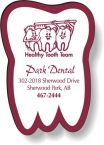 Promotional .020 Stock Shape Magnets / Tooth (1.625" X 2.375") Screen-printed