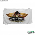 Promotional 72 Hr Fast Ship - Promo Sublimated Microfiber Terry Beach Towel, 30x60