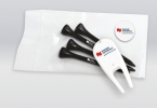 Promotional Bag Of 4 Tees, 1 Marker And 1 Divot Fixer