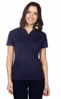 Promotional Ladies Flat Knit Collar Performance Piqu� Polo Shirt